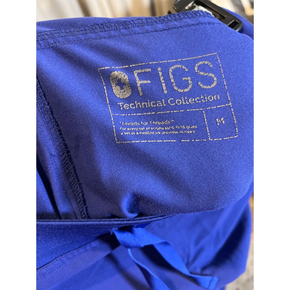 FIGS Technical Collection Royal Blue Scrub Pants Womens Medium Straight Leg - Picture 4 of 4